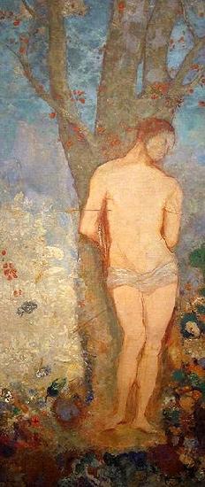Odilon Redon Saint Sebastian oil painting image